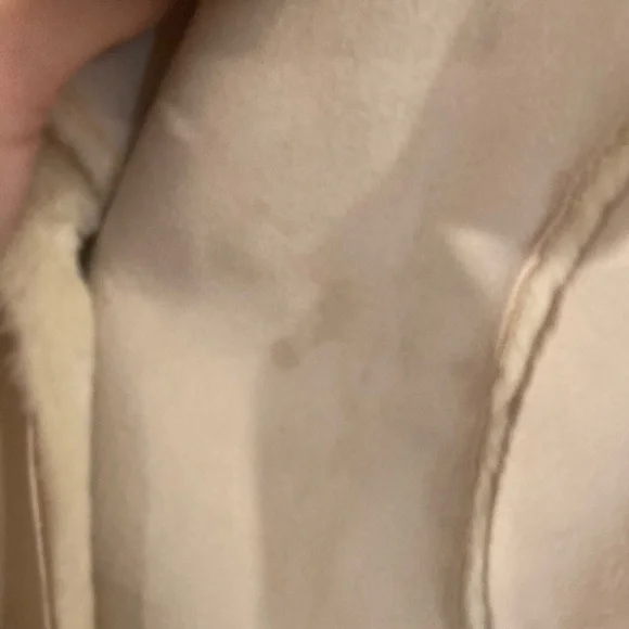 Dennis by Dennis Basso 1X light tan coat with faux fur inside faux suede 1X - Picture 4 of 15